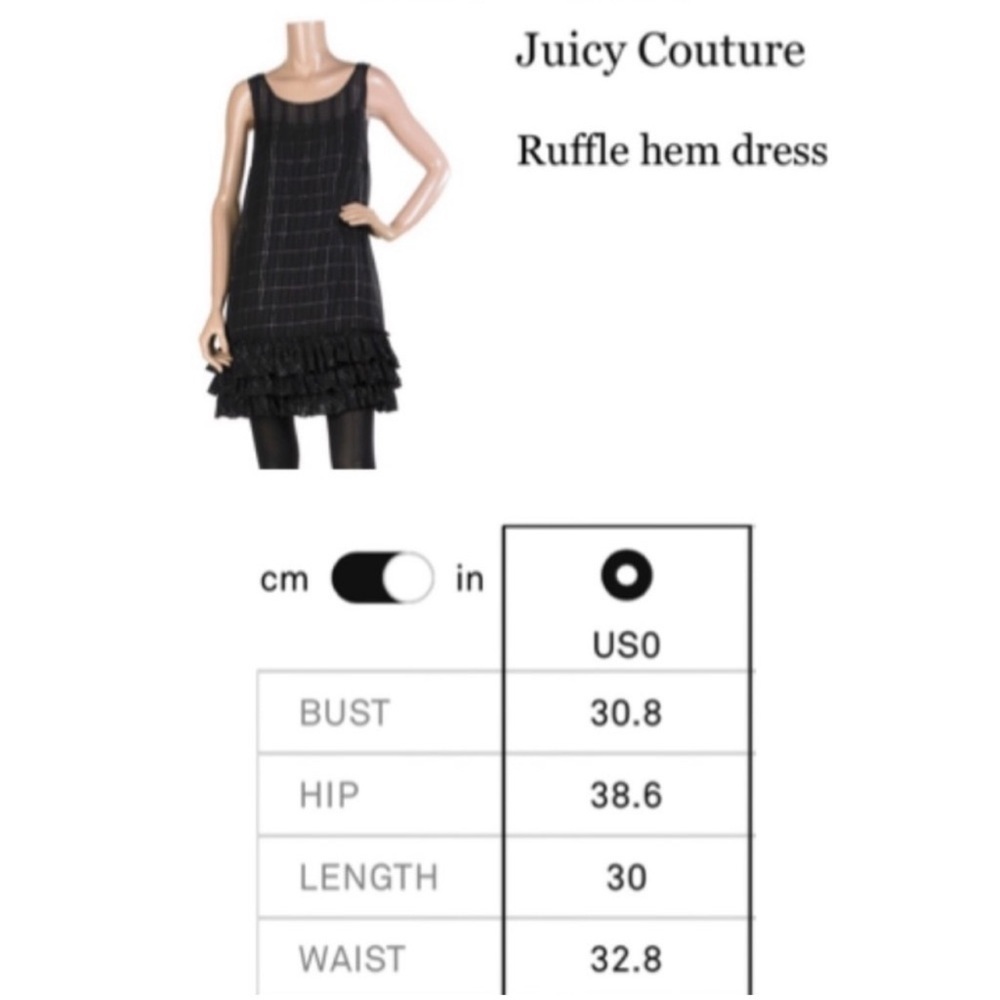Juicy Couture Ruffle Hem Sleeveless Shift Dress - Picture 9 of 9